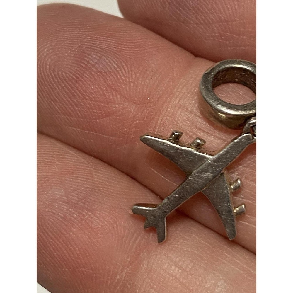 Sterling Silver 925 Plane Charm